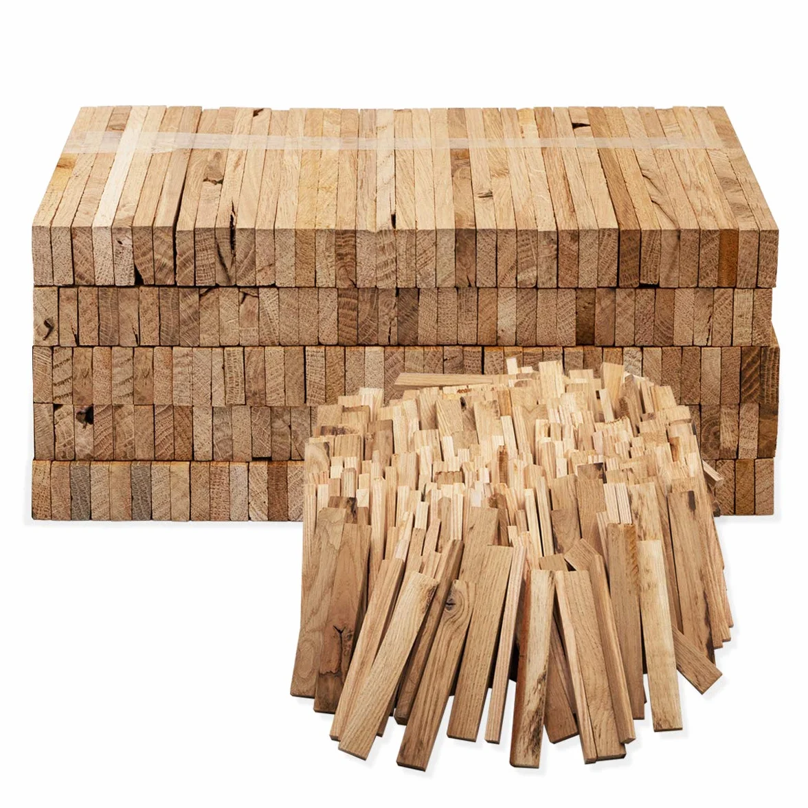 Aleko Bois de chauffage chêne bio allume-feu barbecue cheminée four 3,7 kg