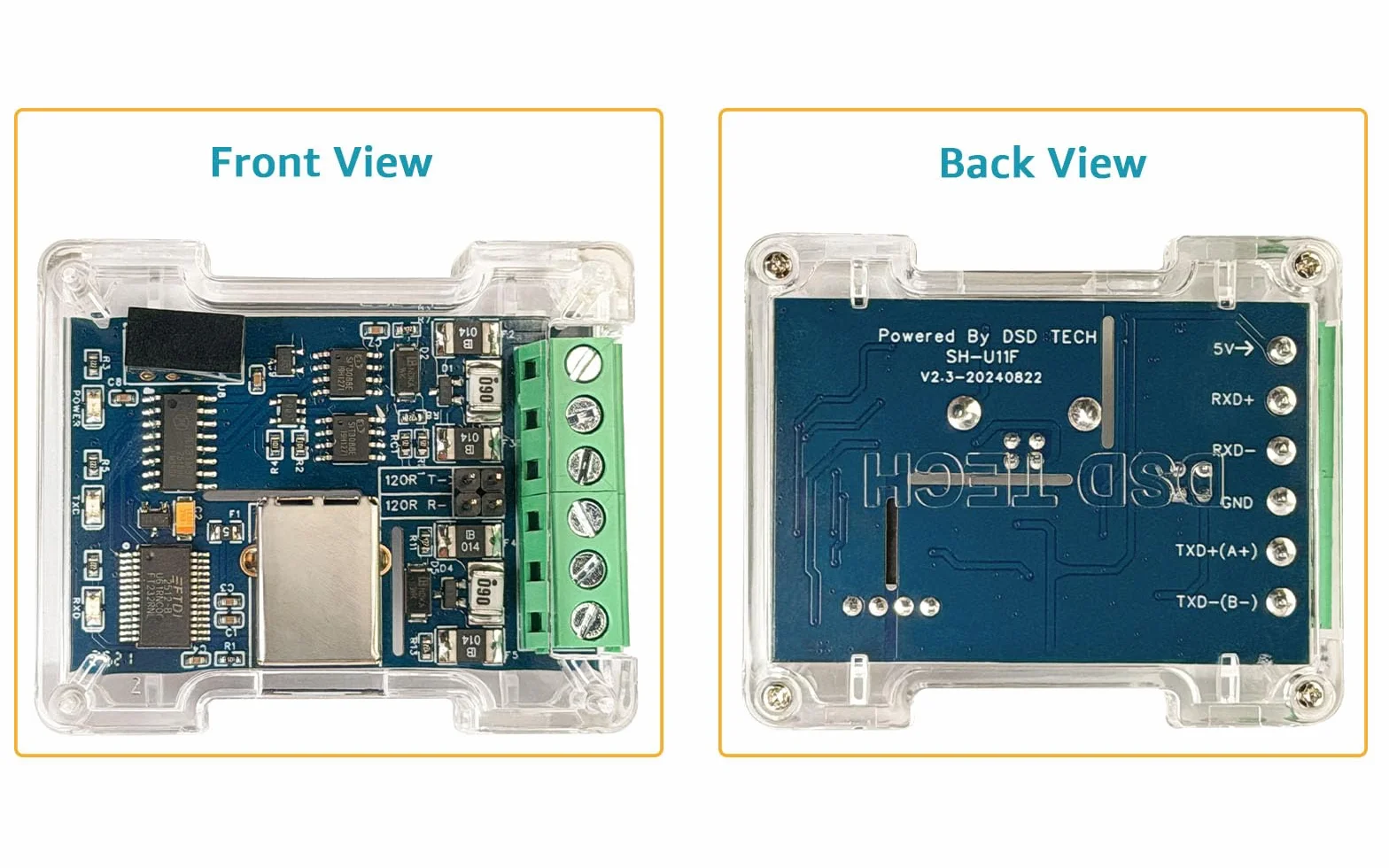 DSD TECH SH-U11F Convertisseur USB vers RS485 RS422 FTDI intégré