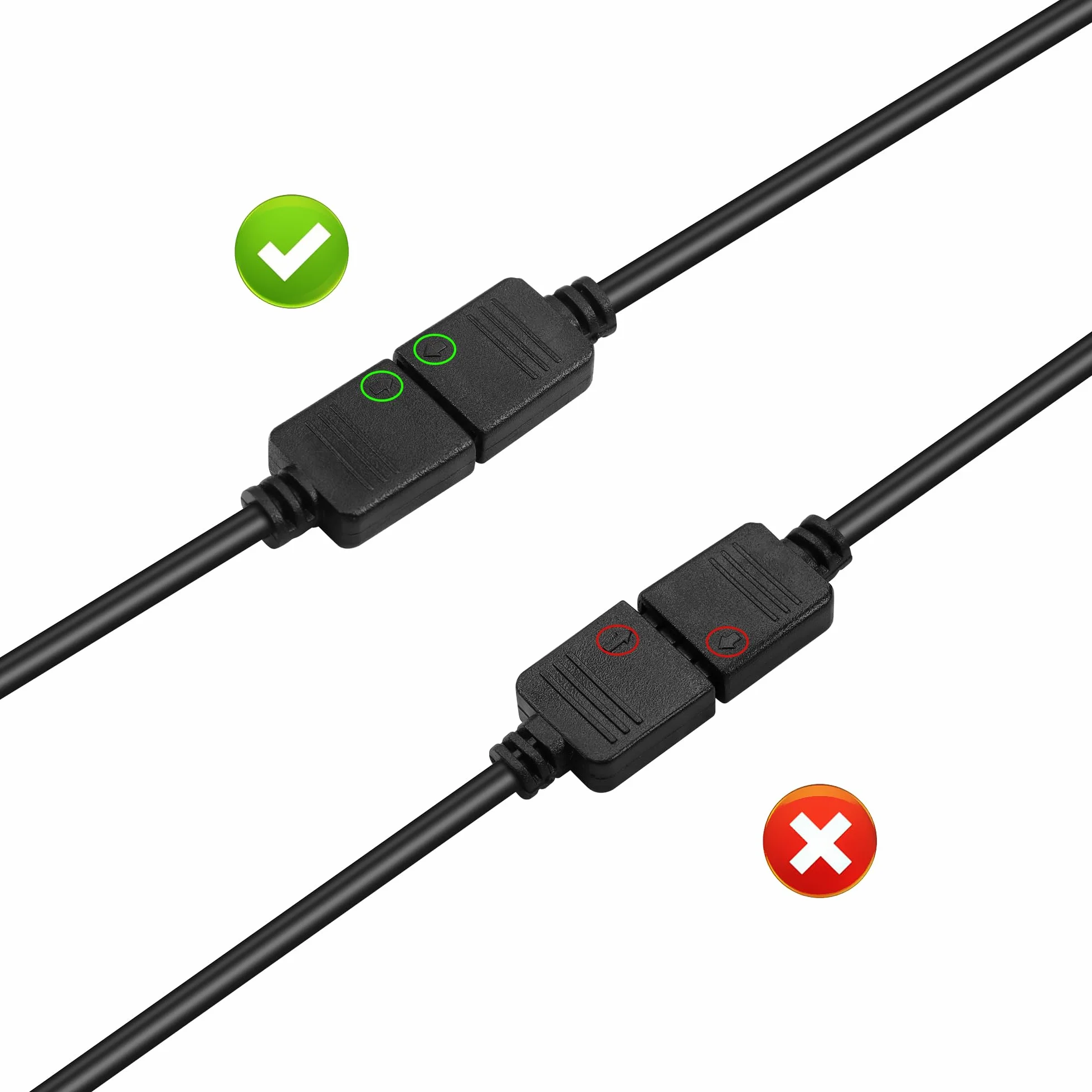 Câble d'Extension RGB 3 Broches Vers SM Adaptateur Mâle ARGB 5V Pour Ventilateur Bande LED PC 0.98ft
