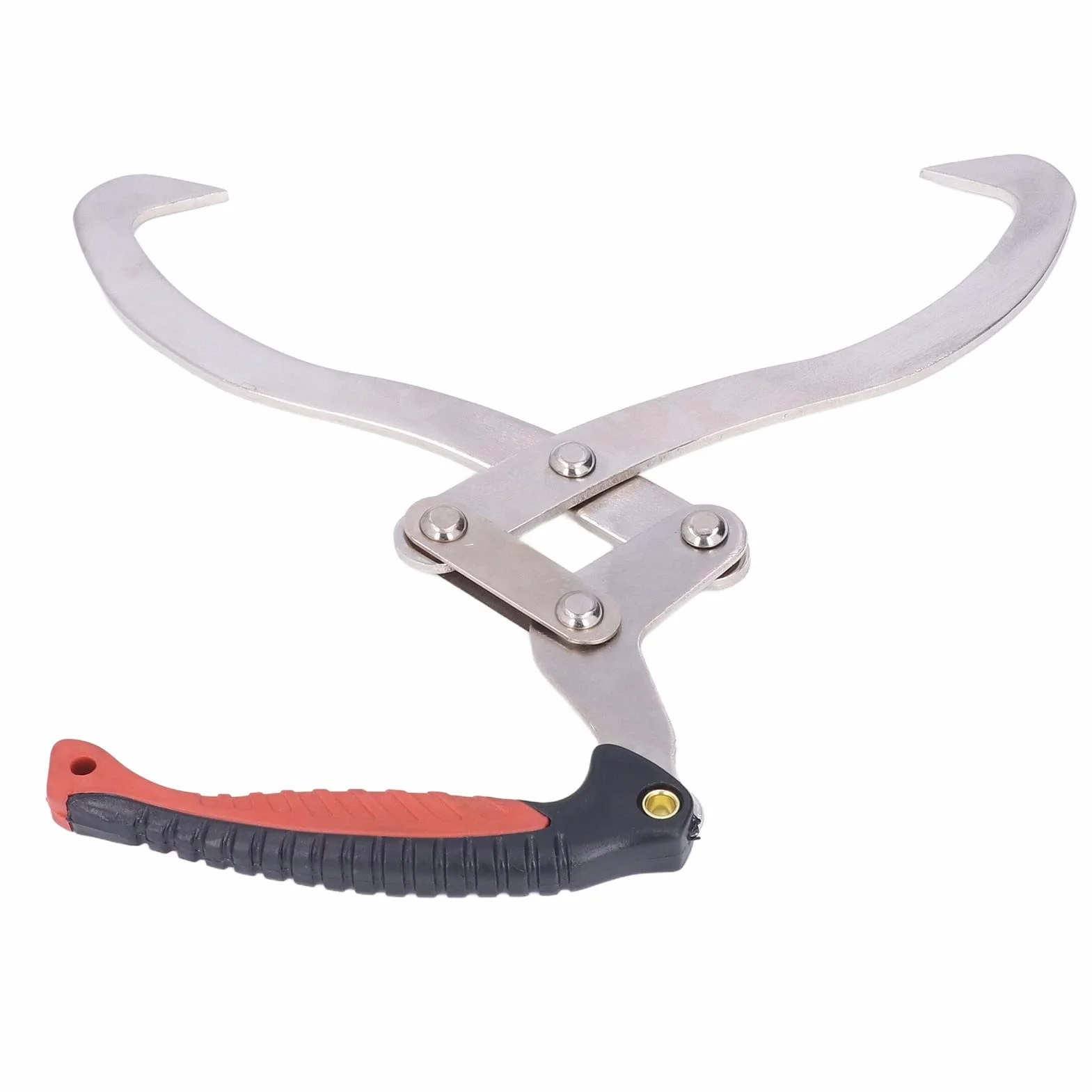 Pince à Bûches en Fer Forgé Crochet à Griffes pour Cheminée avec Poignée Ergonomique
