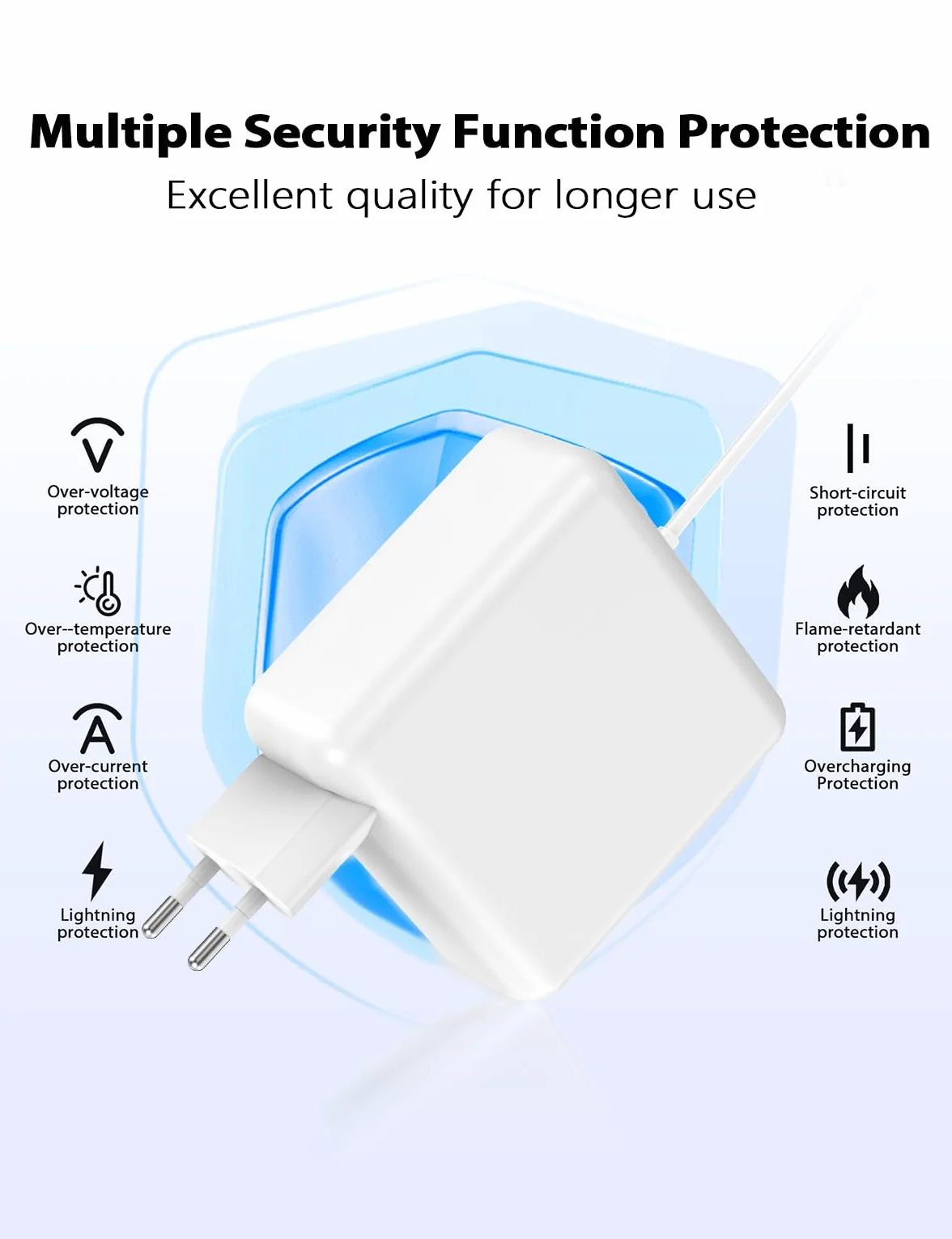 Chargeur 85W Ordinateur Portable Adaptateur Magnétique Compatible MacBook Air Pro 13 15 17 Pouces 2012-2017 A1398 A1425 A1424 A1465 A1466 A1502