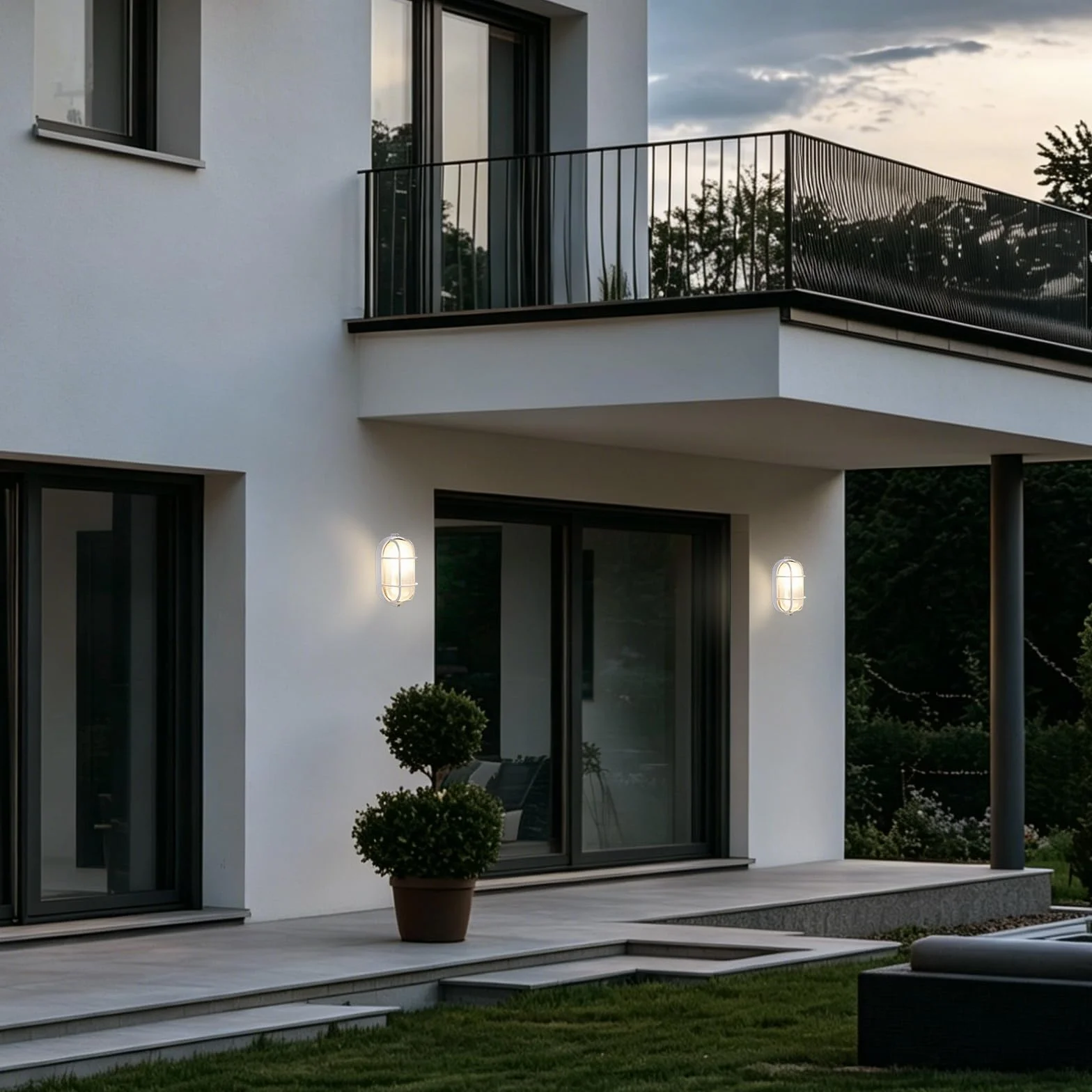 Lampe anti-explosion E27 60 W pour sauna blanc chaud ovale étanche résistante à la chaleur