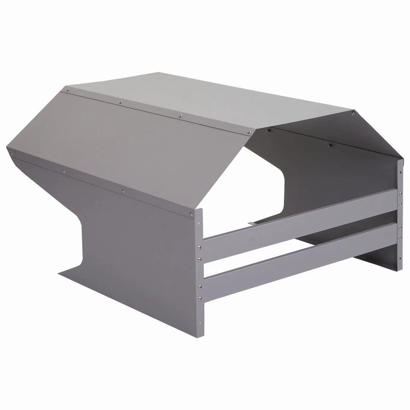 Garage pour Tondeuse HWC-L43, Toit Abri pour Tondeuse, métal 40x59x69cm - Gris