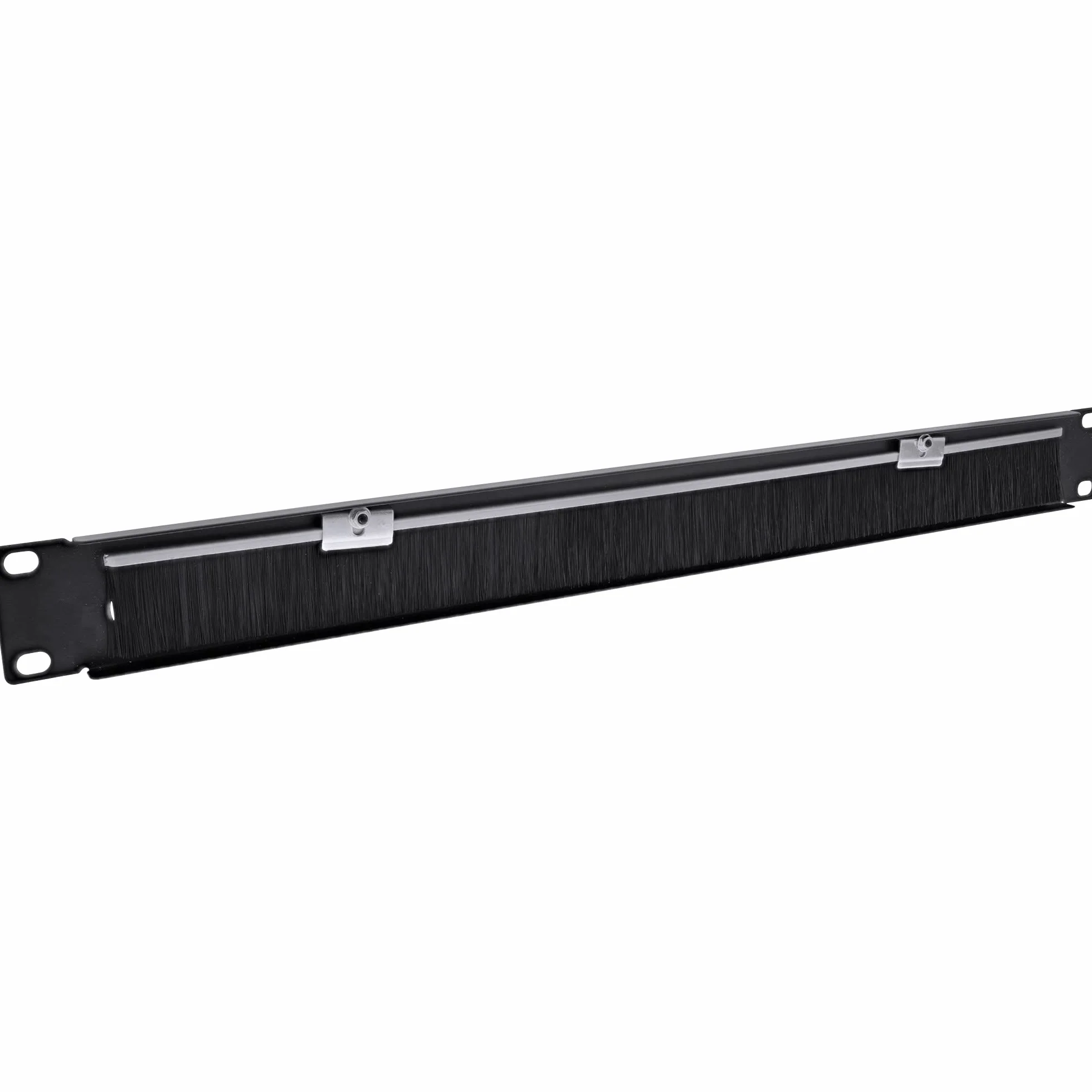 Inline Plaque de Passage de câble 19" Brosse 1U RAL 9005 Noir
