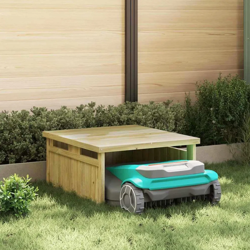 Garage pour robot tondeuse Marron 70 x 80 x 38 cm Pin imprégné , Maison & jardin , Pelouses & jardins , Vie en extérieur , Structures extérieures , Cabanes & abris de jardin, Marron, (Poids 15.5KG)