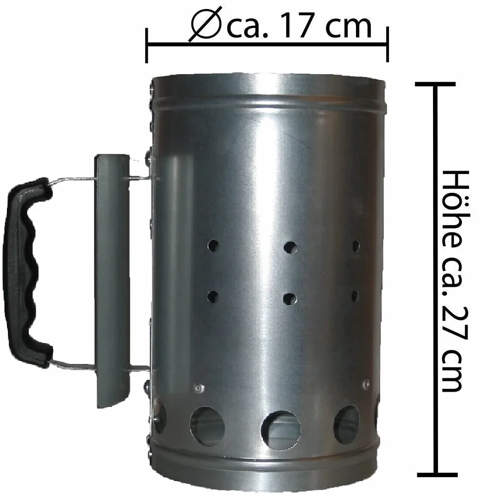 Bambelaa! Allume-feu à charbon pour barbecue et poêle, démarrage rapide (argent)