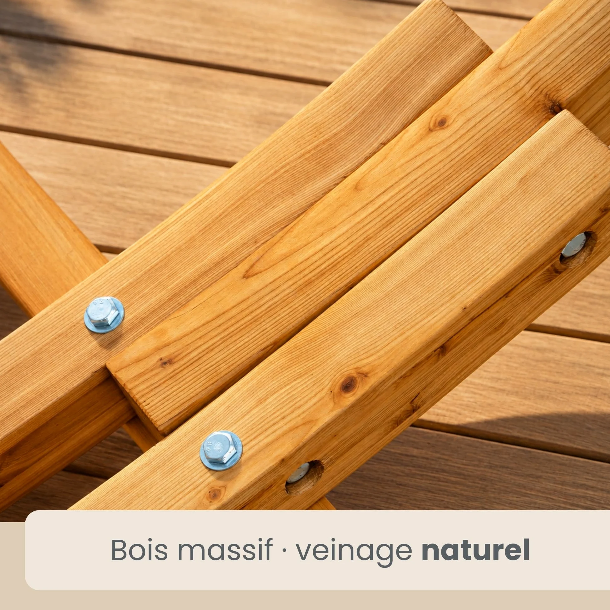 AMANKA Hamac XXL avec Support en Bois de Mélèze - Charge Maximale 150 Kg - pour 2 Personnes - Toile de Coton Suspendue - Structure Stable et Durable avec Mousquetons - Accessoire de Détente