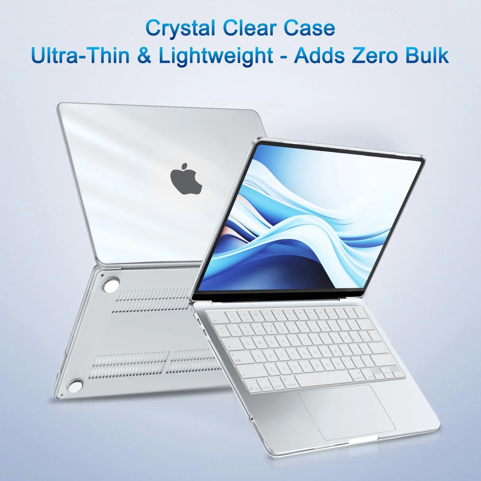 MOSISO Coque Compatible MacBook Neo 13 Pouces 2026 A3404 Puce A18 Pro Rigide Protectrice Antirays Cristal Clair