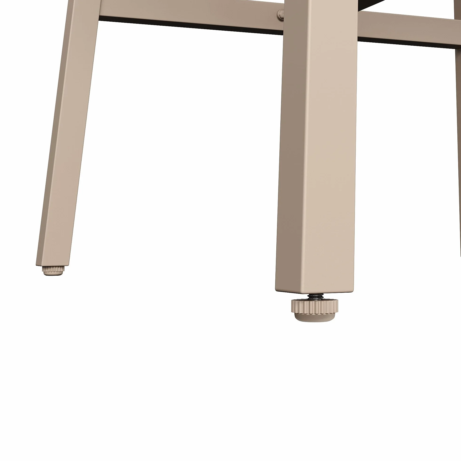 Ensemble Salon de Jardin Extérieur 8 Places Table Verre Trempé Métal Galvanisé Coussins Kaki 238x61x78 cm