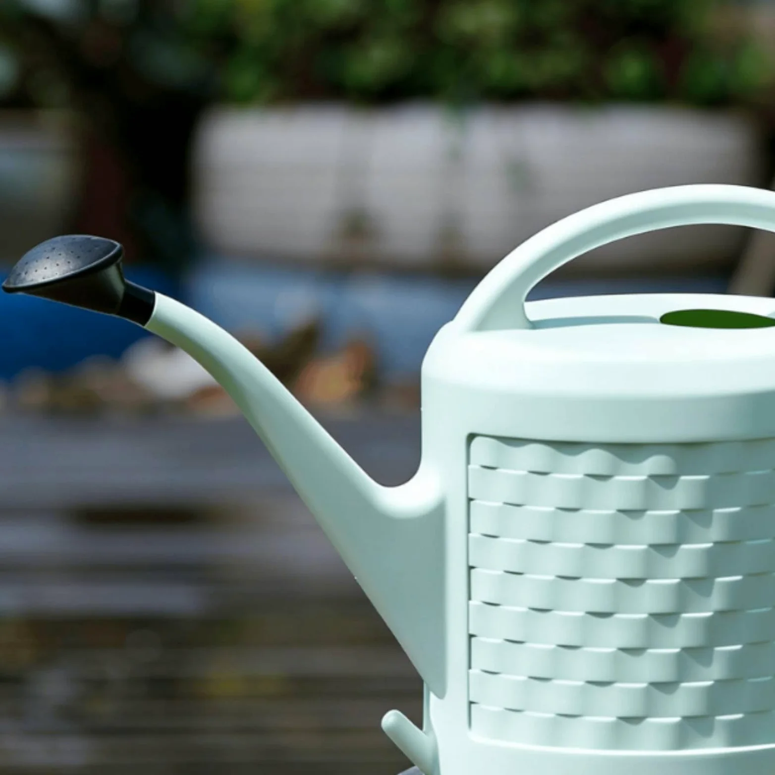 Arrosoir à Bec Étroit Pulvérisateur Doux Outil D'arrosage Résistant pour Intempéries, Vert Matcha, 12L