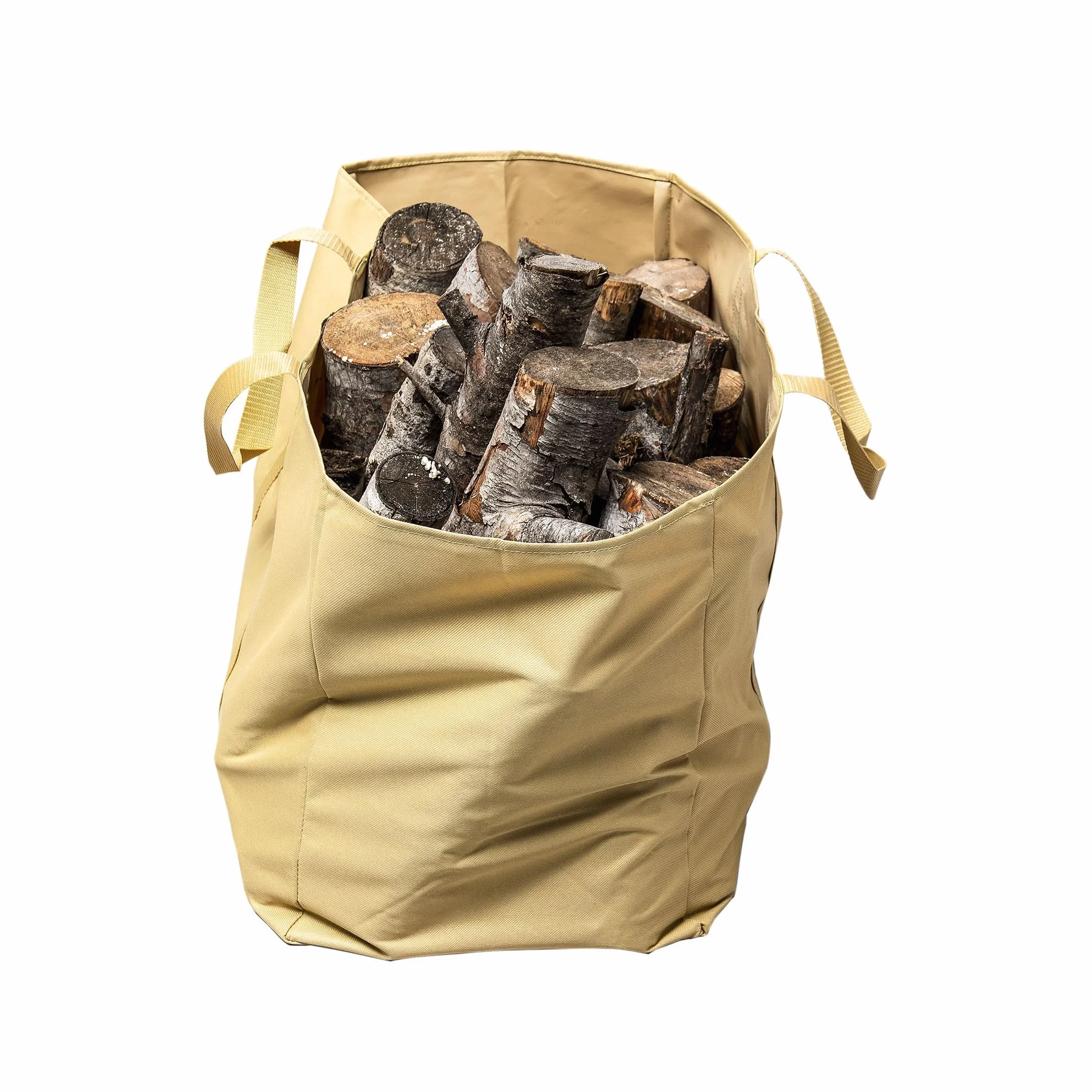 WERKA PRO Sac Porte Bûches Polyester 72 Litres 600D 60x30x40 cm Beige