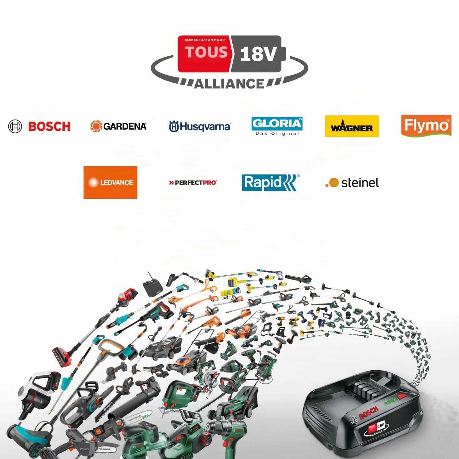 Bosch Broyeur sans fil UniversalShredder 2x18V-25 sans batt./chargeur | lames réversibles, coupe des branches jusqu’à 25 mm, moteur Brushless, contrôle de vitesse OptiCut