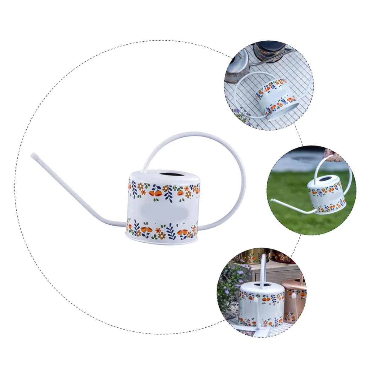 Arrosoir Acier Inoxydable pour Plantes Intérieur Arrosoir Vintage à Long Bec pour Arrosage de Fleurs Plantes Outil de Jardinage Pratique et Ergonomique
