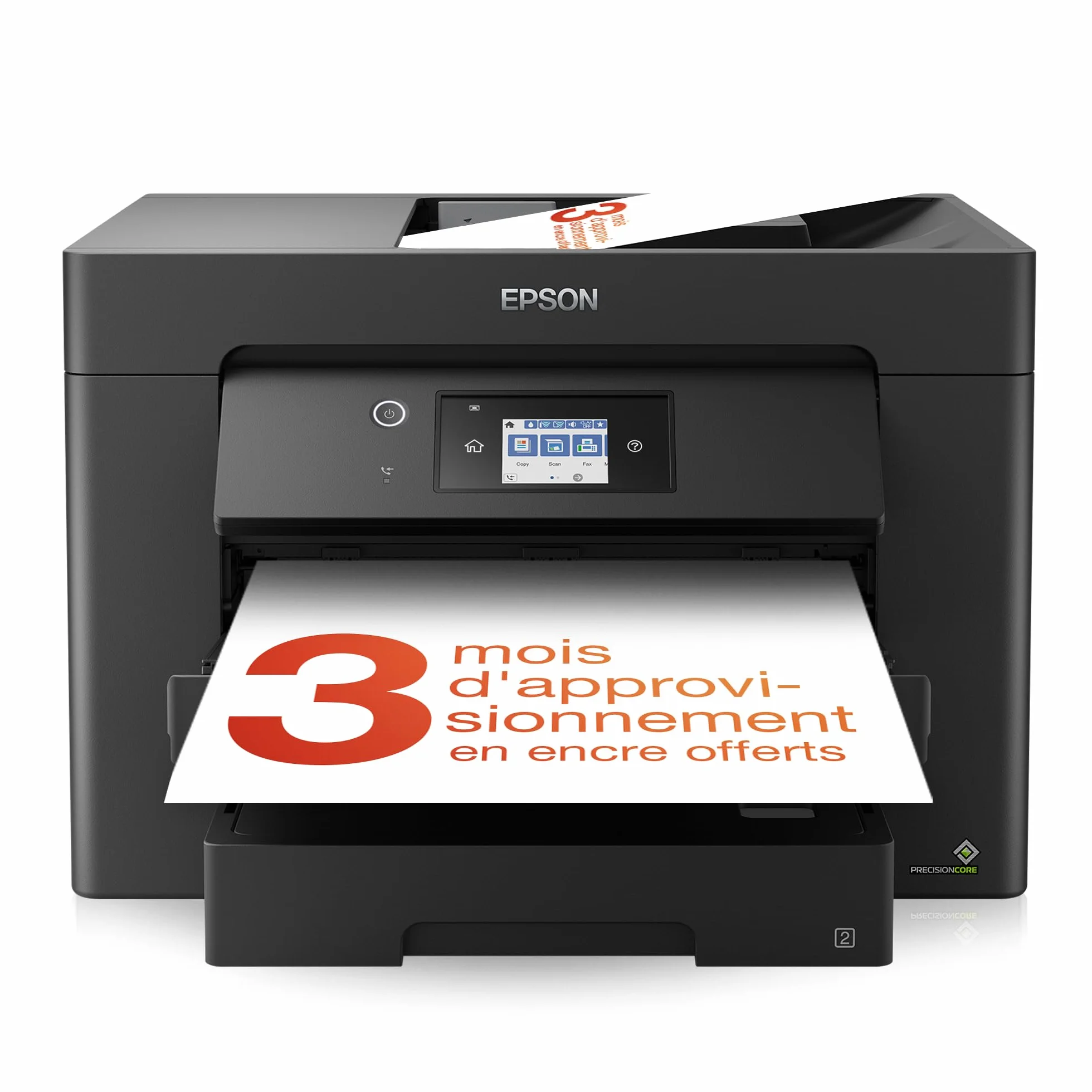 EPSON WorkForce WF-7830DTW Imprimante A3 4-en-1 recto-verso WiFi Direct Ethernet PrecisionCore 25ppm Noir 12ppm Couleur