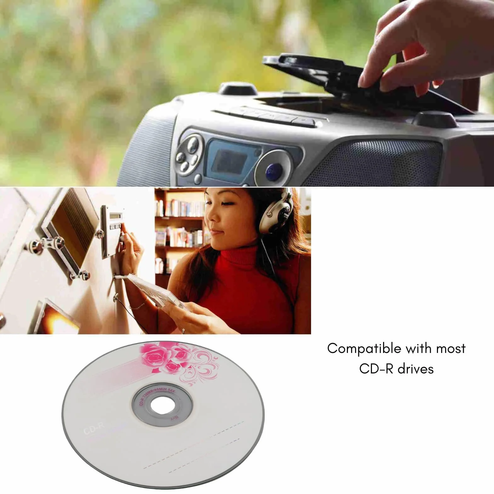 CD R Disques Vierges 52X 730 Mo Enregistrable 10 pièces