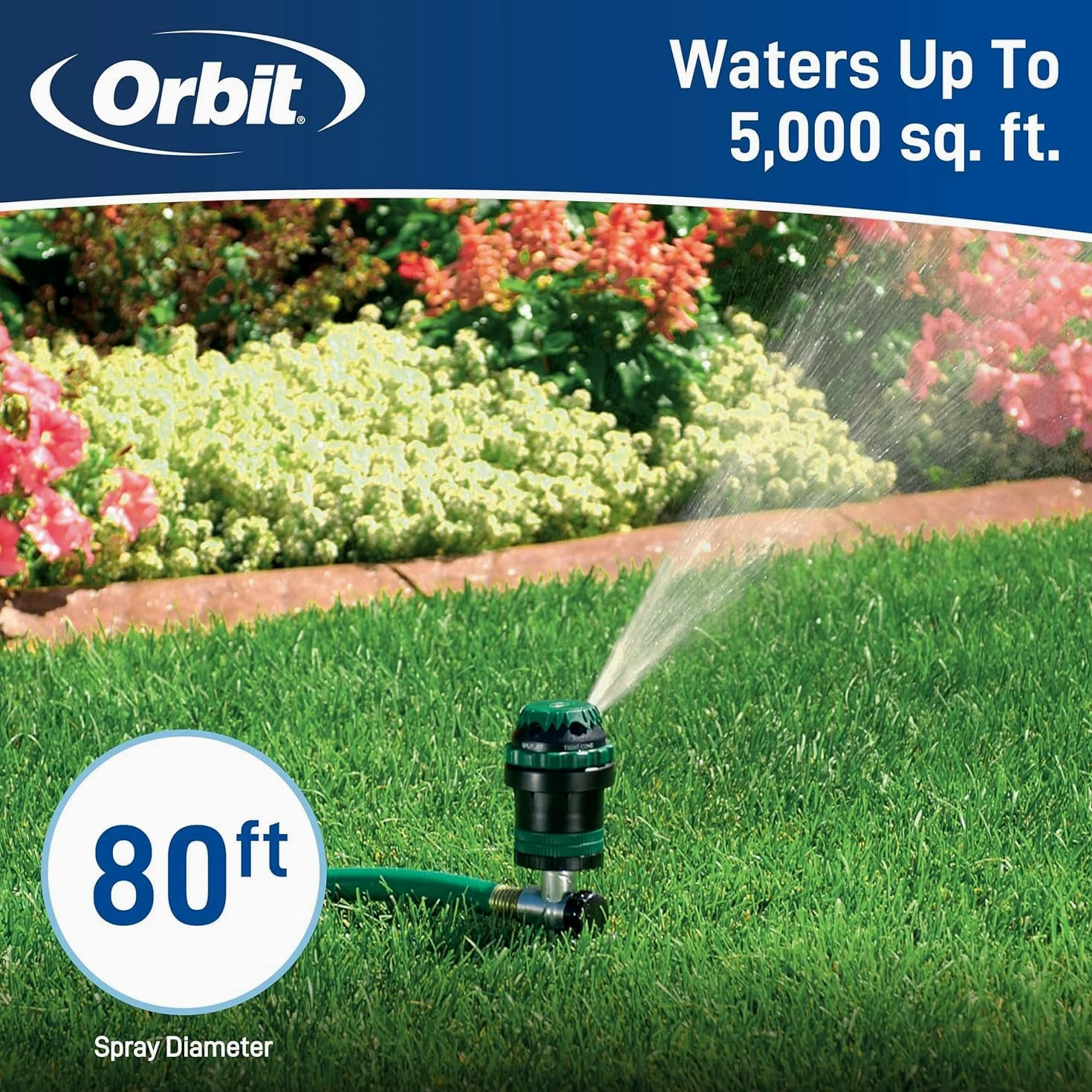 Orbit 58573N Arroseur Engrenages H2O-6, Spike B 58573, Vert, Lot de 2