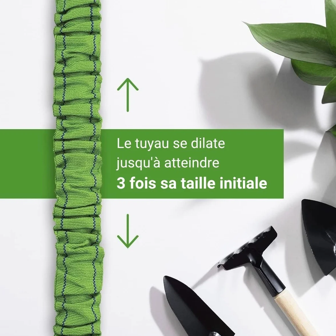 Tuyau Extensible à Pression d'Eau Xpansy C2607A 7,5 mètres Vert