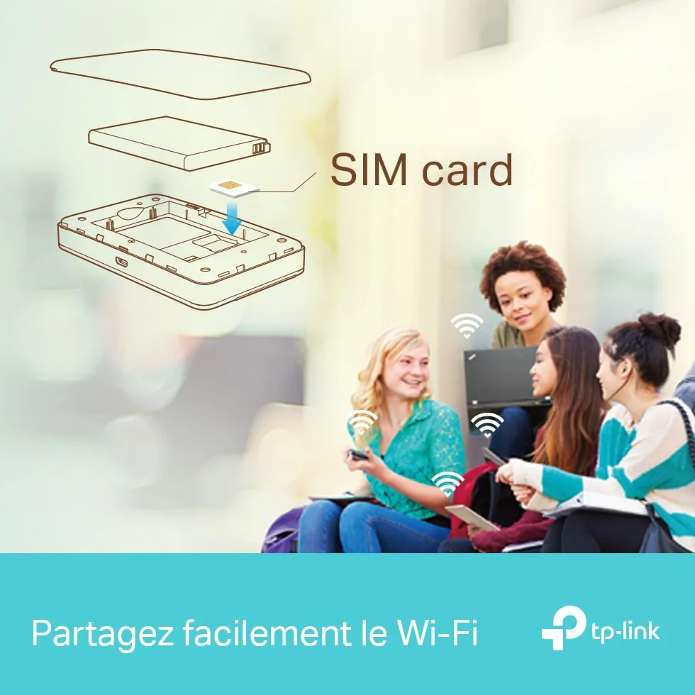 TP-Link M7350 Routeur 4G Modem 150Mbps Hotspot Batterie 2000mAh Déverrouillé