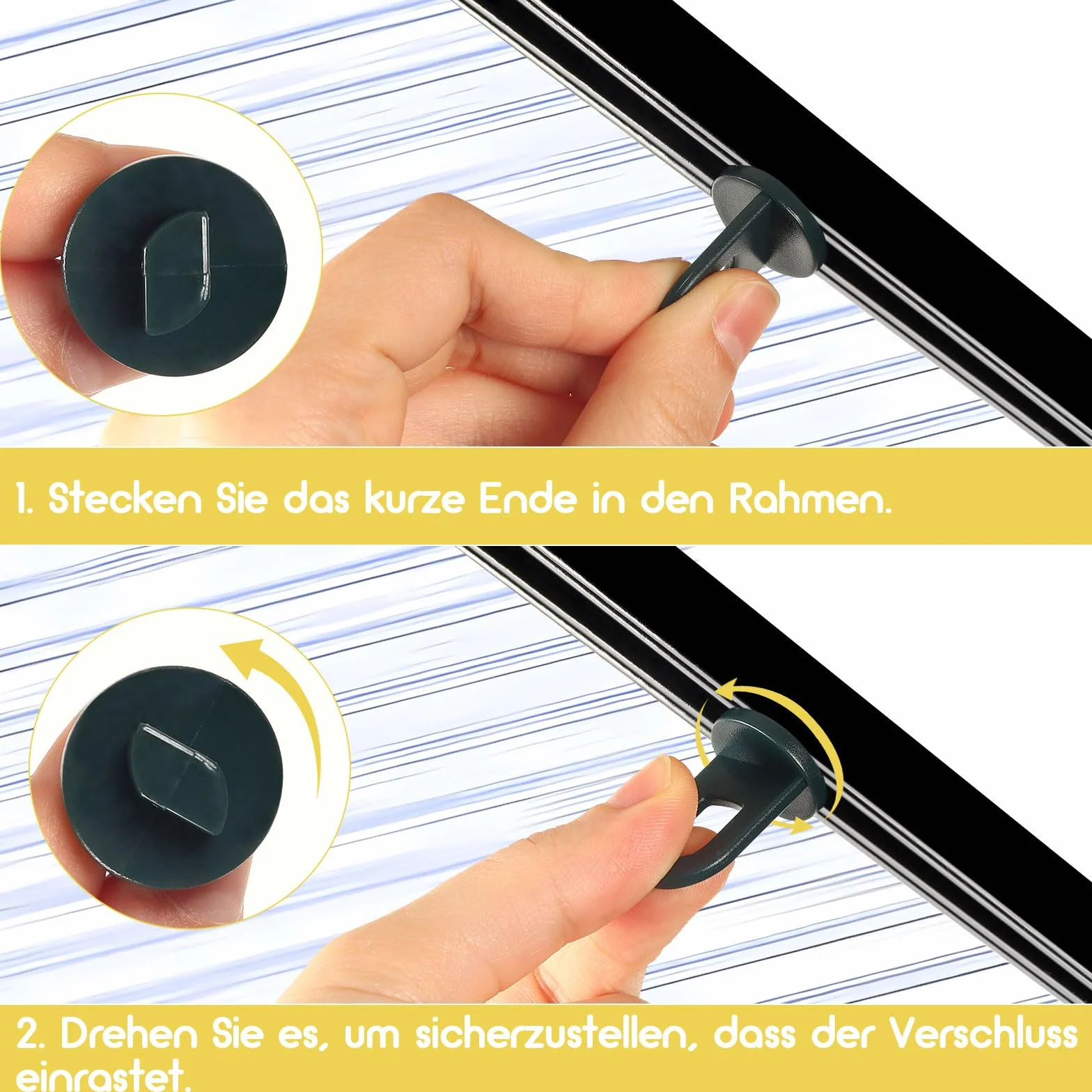 Clips à Effet de Serre Lot de 50 Attaches en Plastique Polyvalents