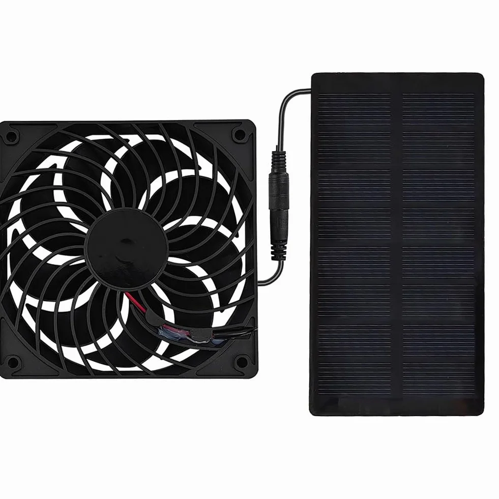 Kit de ventilateur et panneau solaire 100 W 12 V étanche