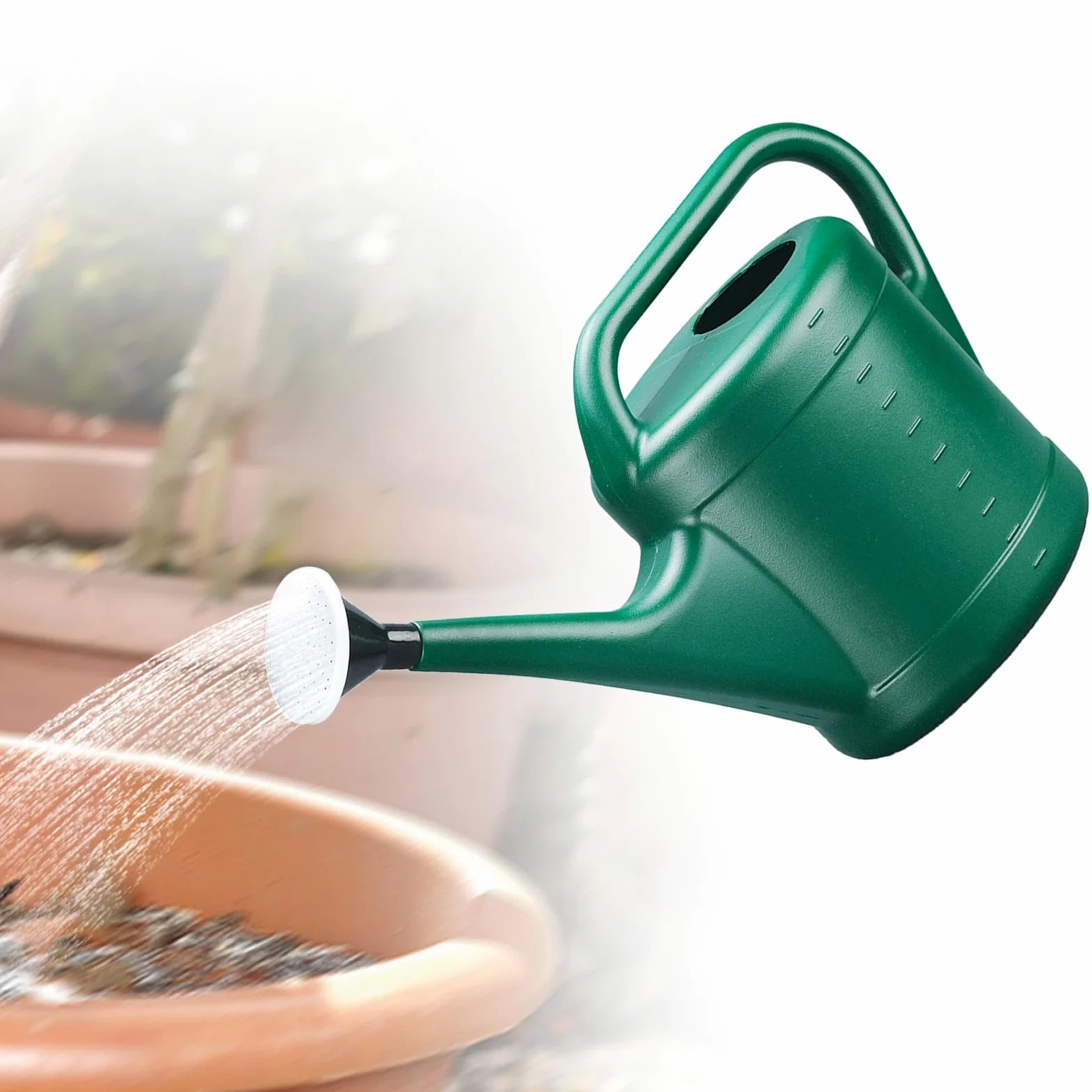 Homyl Arrosoir Doté d'un Bec Long Buse Détachable Poignée Confortable Matériau PP Étanche Adapté à L'Arrosage des Plantes D'Intérieur et Extérieur Fleurs Lé, 10l