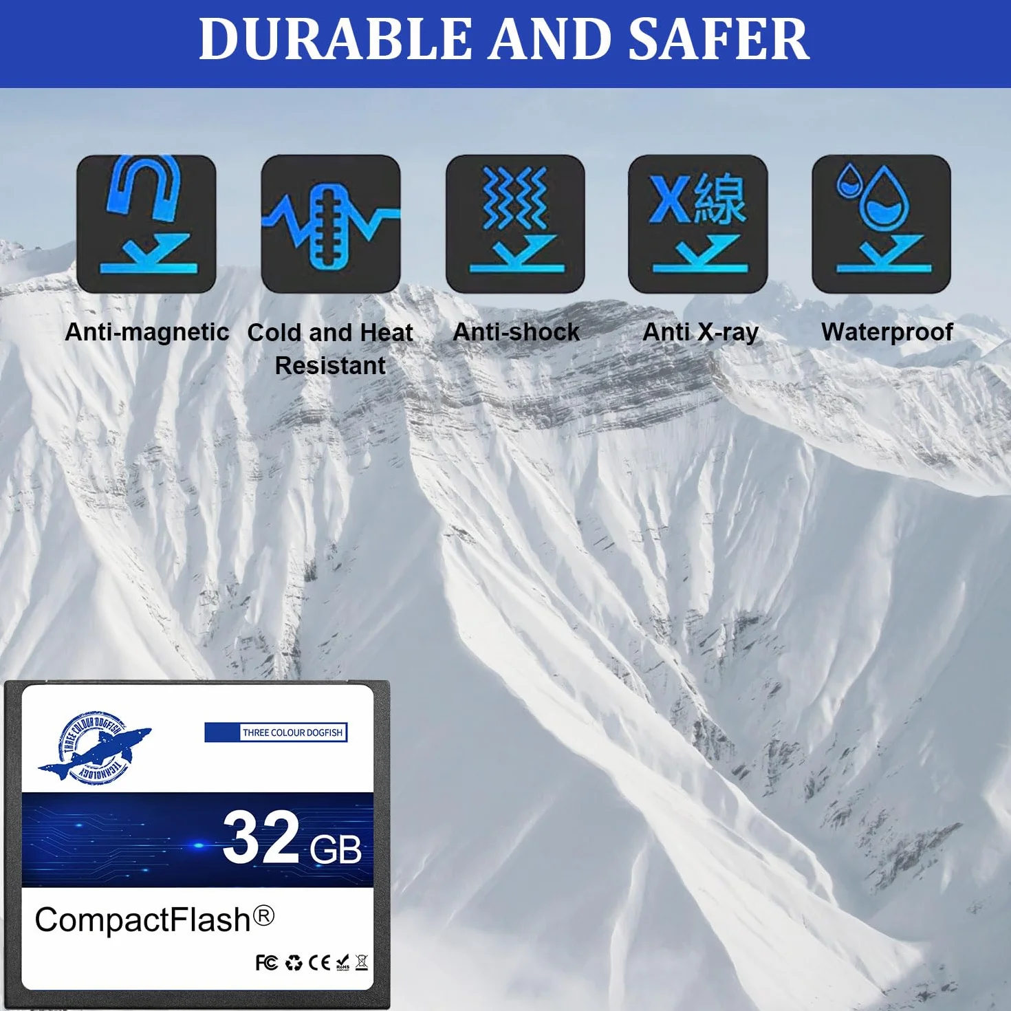 Dogfish Compact Flash 32Go 400X CF Card Professional Photography