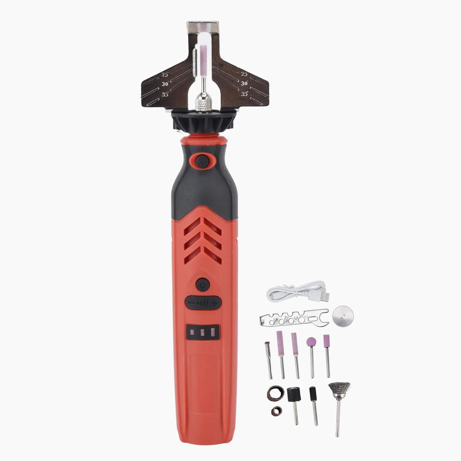 Fdit Kit D'affûtage de Tronçonneuse électrique sans Fil DC3.6V