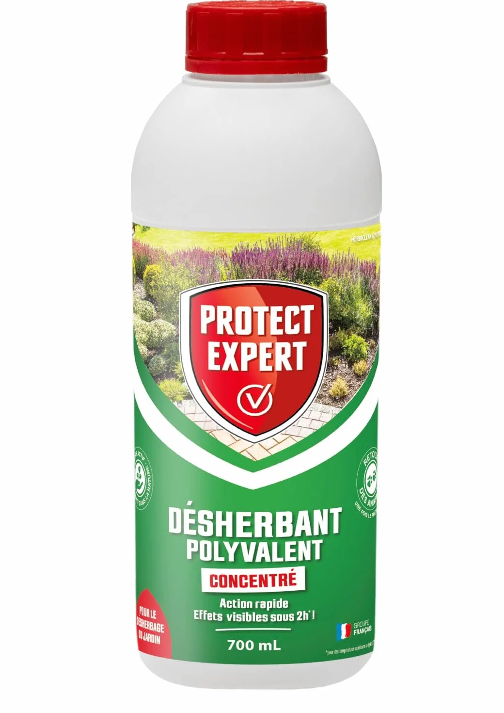PROTECT EXPERT Désherbant Polyvalent Concentré 700ml PROHERBIO700 Jusqu’à 58m²