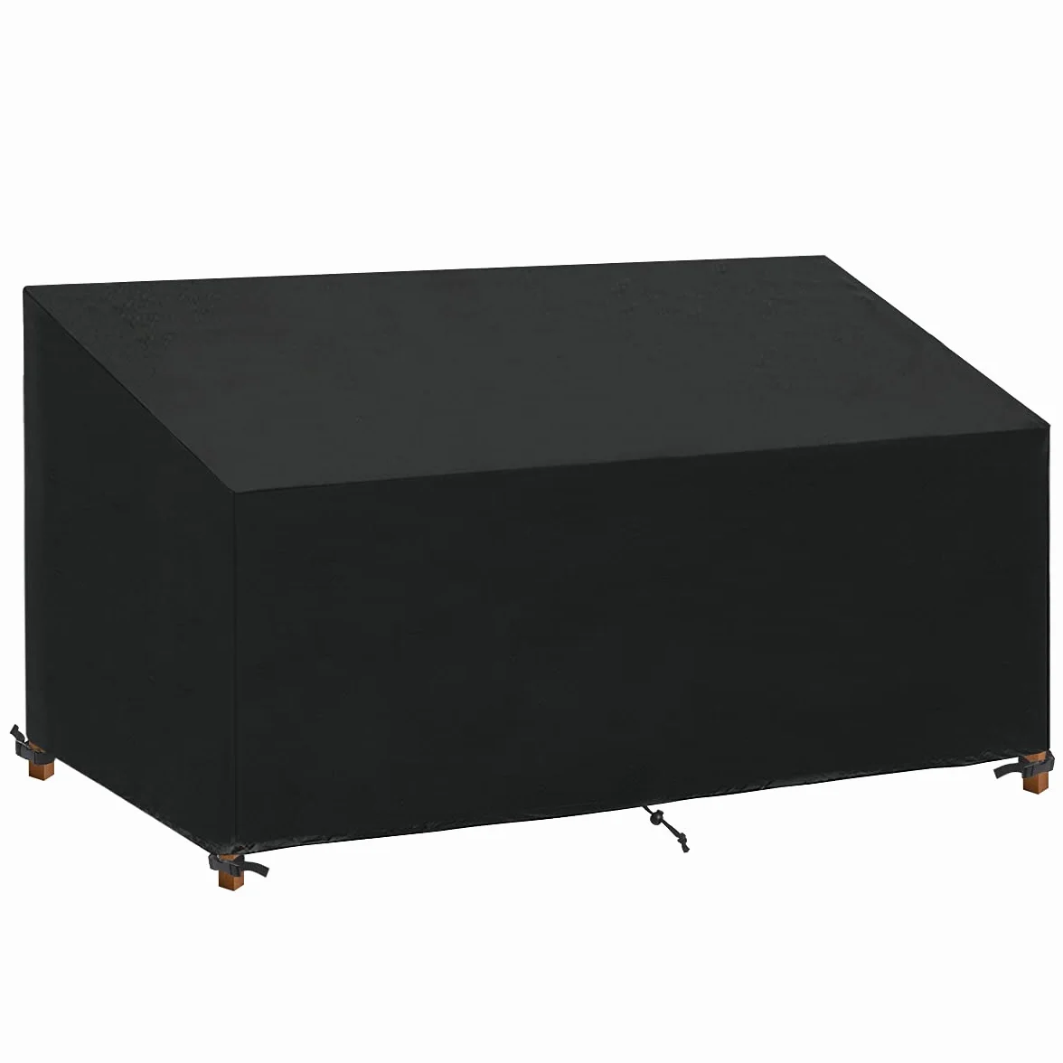 Housse Banc de Jardin 4 Places Imperméable Anti-UV 185x69x65/96cm