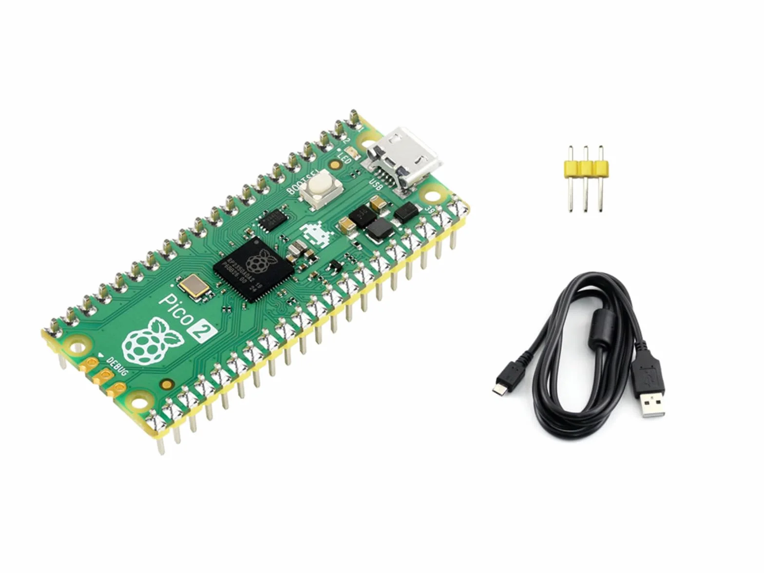 Raspberry Pi Pico 2 RP2350 Microcontroller Board Pre-Soldered with Header Dual-Core