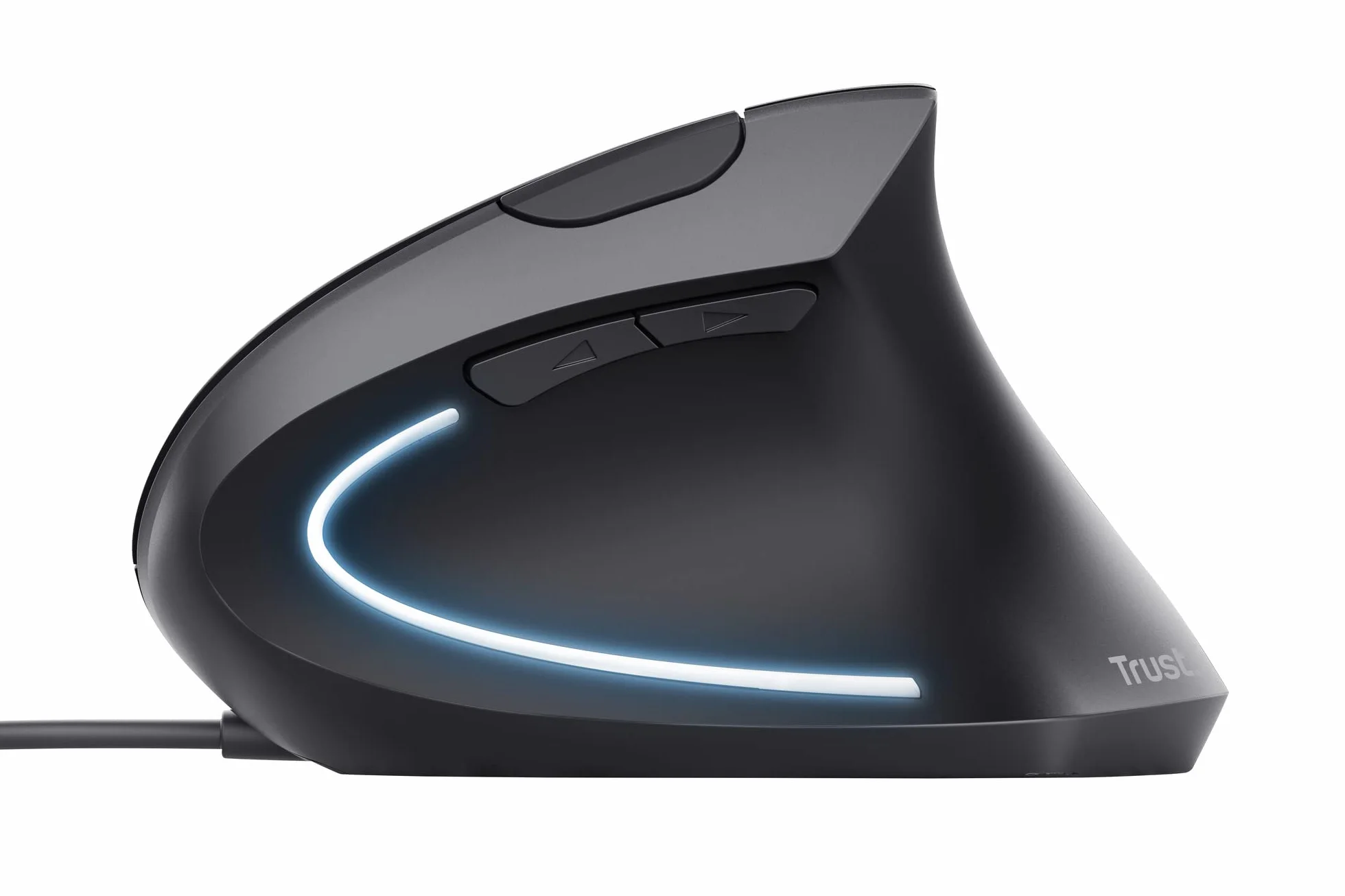 Trust Verto Souris Ergonomique Verticale Filaire 1000-1600 DPI 6 Boutons LED Noir