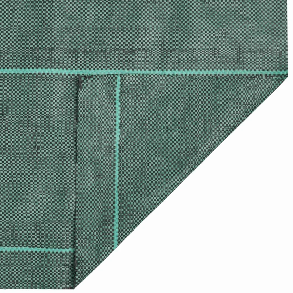 Membrane Anti Mauvaises Herbes Verte en PP, géotextile 1,5 x 5 m, Toile de paillage 60 g m2, bache de Jardin, Feutre Permeable, pour terrasse Allee Gravier Potager et amenagement Exterieur