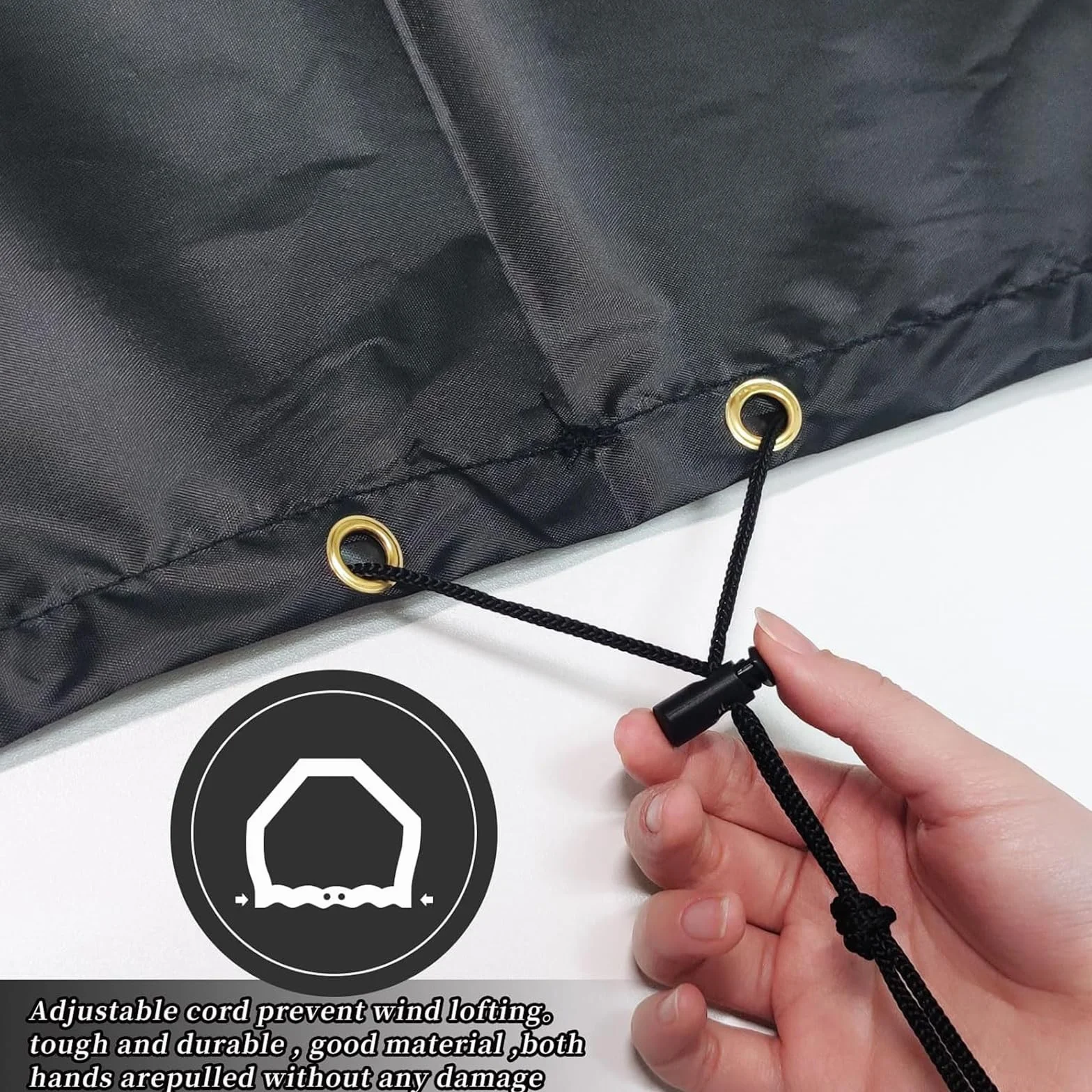 Houssede Protection Fauteuil à Bascule Imperméable 420D Oxford Jardin Chaise Berçante Extérieur Noir 70x97x99cm
