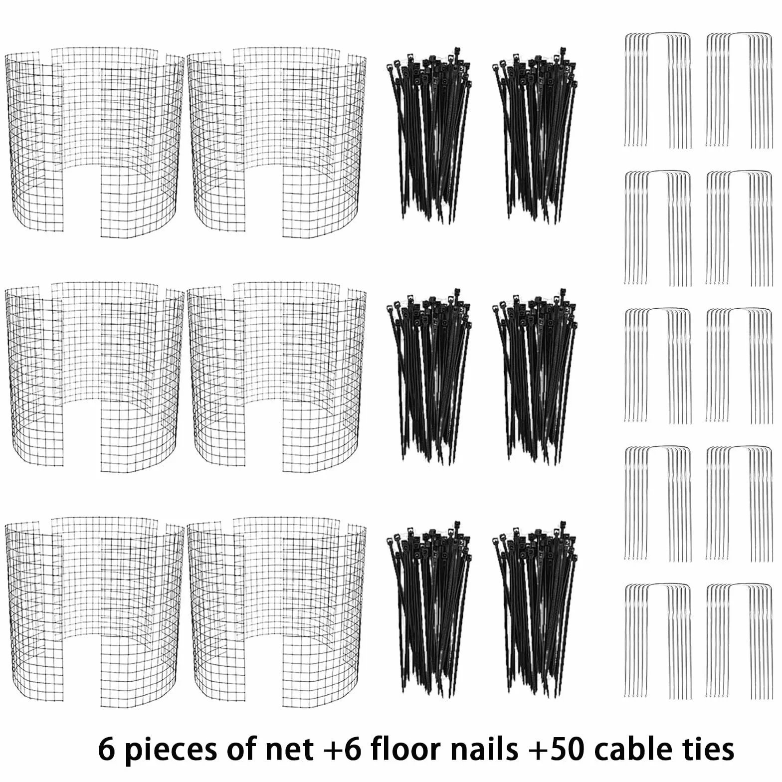 Protecteur de Plantes Inox 30,5 cm Cage de Protection pour Jardin