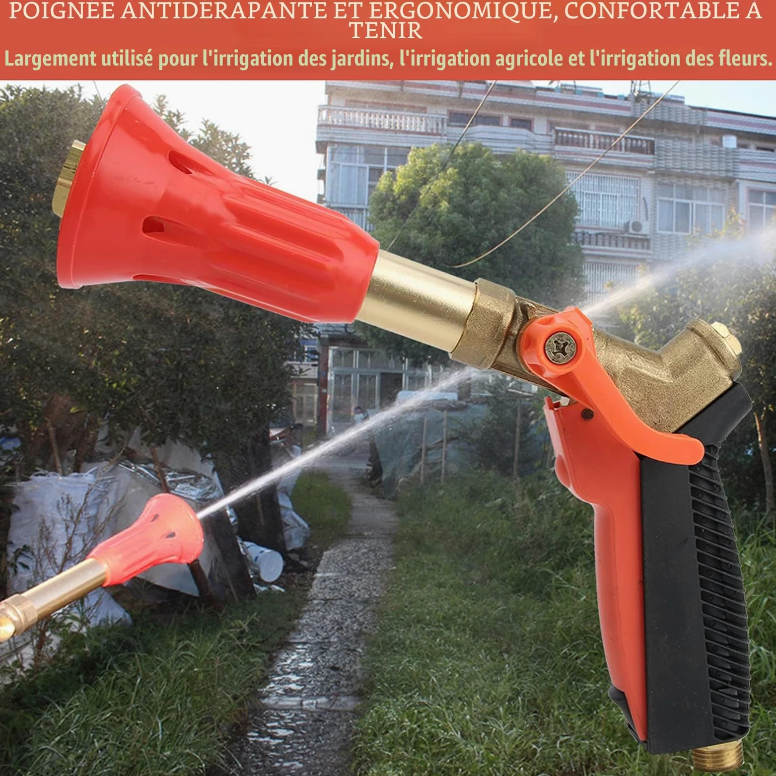 Pompe de Pulvérisation Agricole à Haute Pression, Pistolet à Eau pour Pulvérisation d'arbres Fruitiers, Idéal pour une Lutte Antiparasitaire et une Irrigation Efficaces