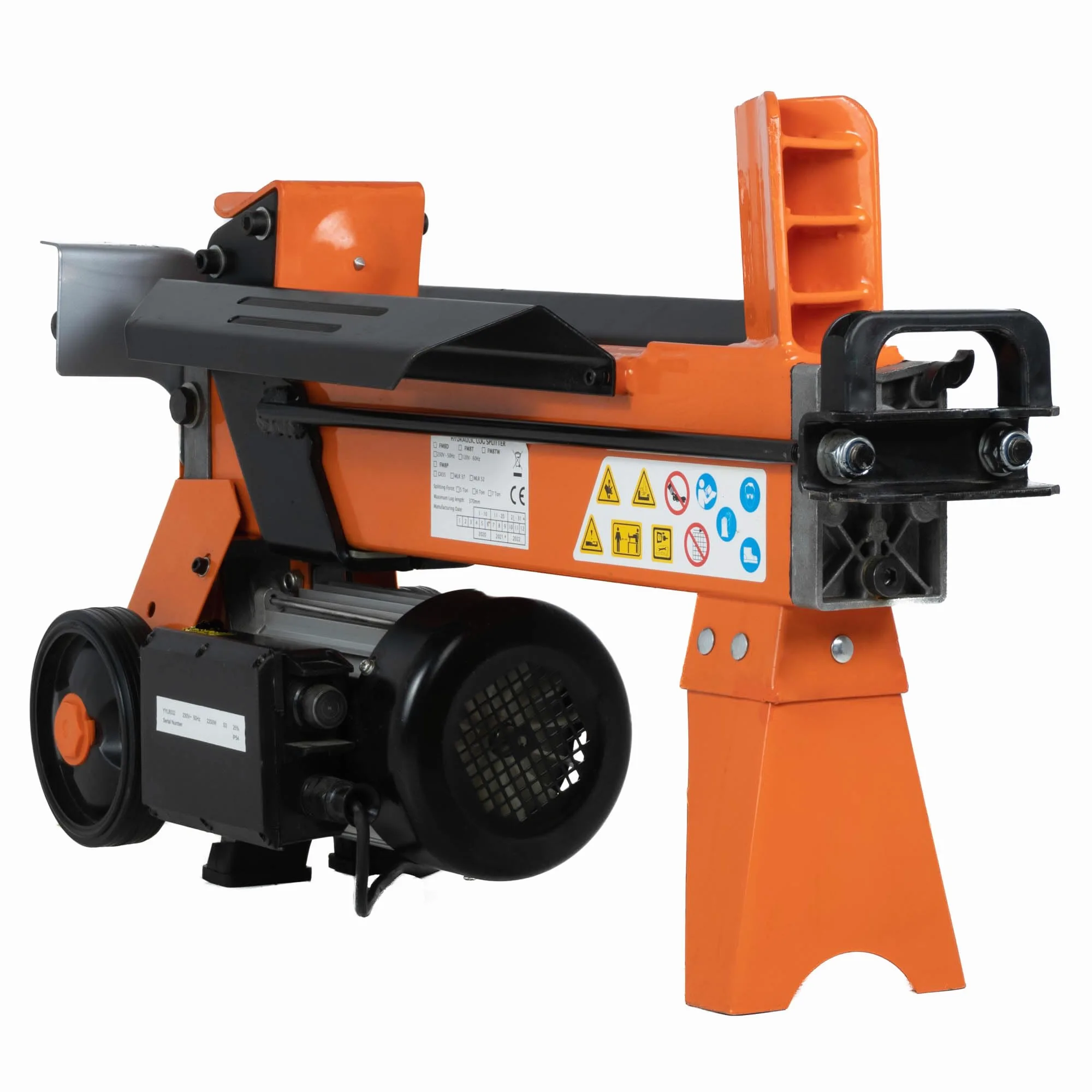 Forest Master fendeur de bûches électrique-hydraulique 5 tonnes en continu jusqu'à 30 cm de longueur. Certifié CE