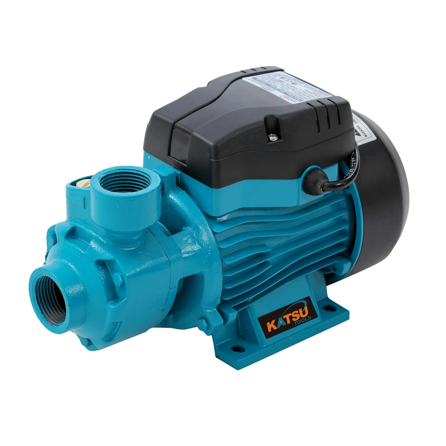 KATSU Pompe à Eau Périphérique Centrifuge électrique Industriel 1/2 HP 220V pour Eau Propre, Adaptée au Réservoir de Ferme de Jardin d'étang Maison 151112