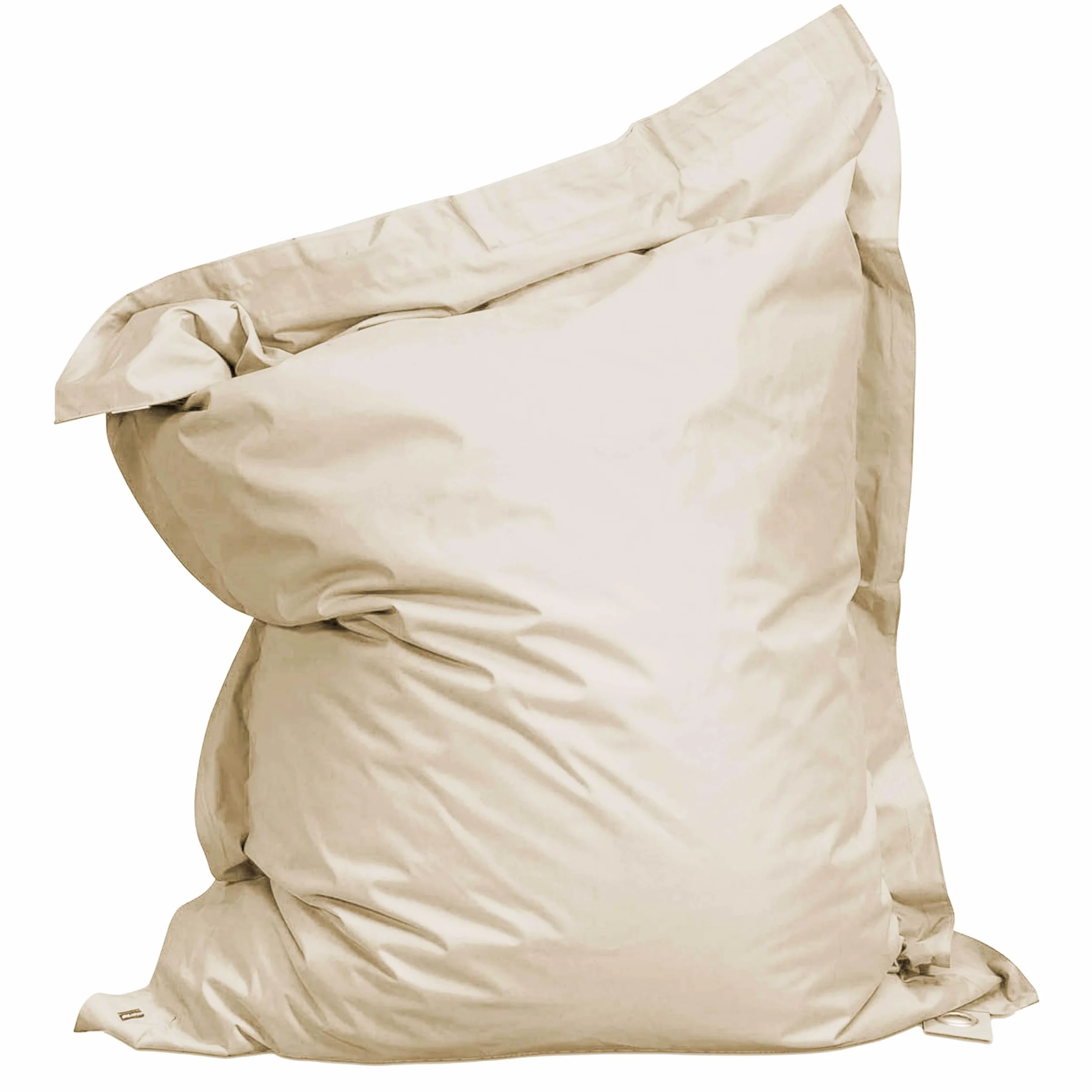Oviala Housse Vide de Coussin de Sol XL Ivoire