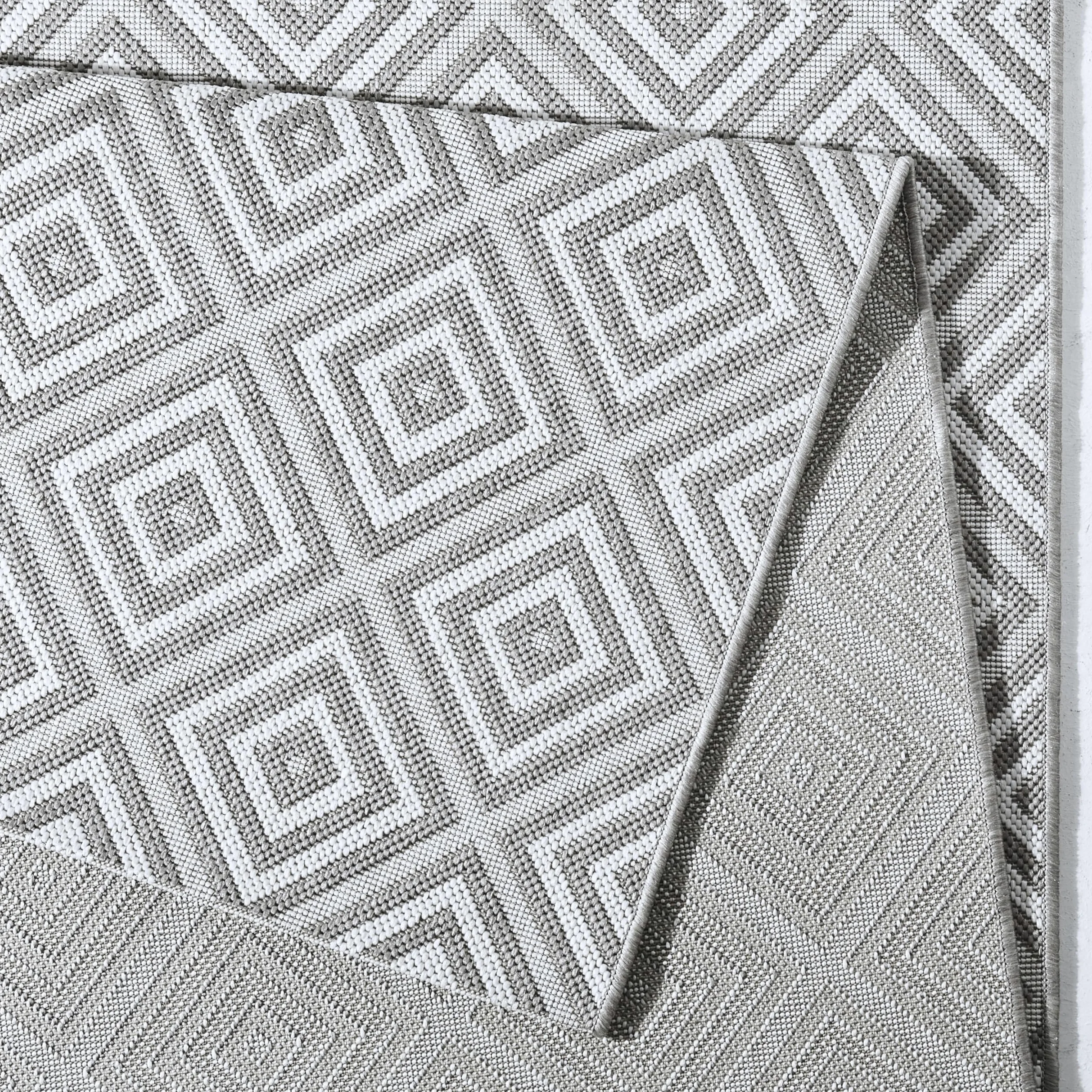 NORTHRUGS Tapis d'intérieur et d'extérieur à Carreaux, 80 x 150 cm, résistant aux intempéries, Moderne, Motif géométrique, à Carreaux, Design Allover, pour Balcon, terrasse, Jardin, Jardin d'hiver