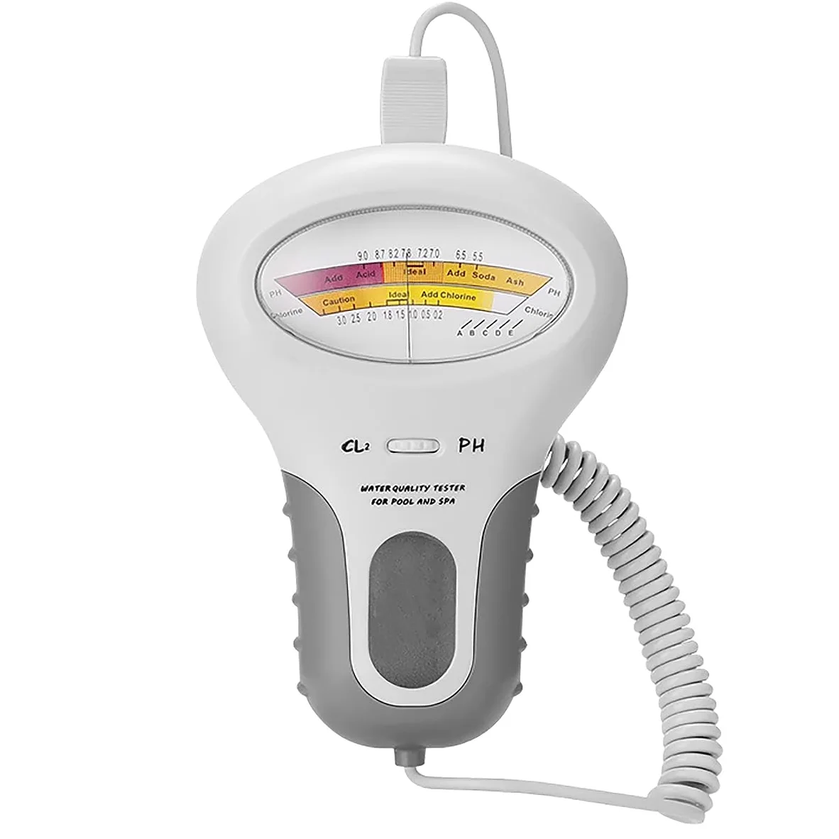 Analyseur Numérique 2 en 1 pH et Cl2 - Testeur de Qualité de l'Eau pour Piscine et Spa - Niveau de Remplissage