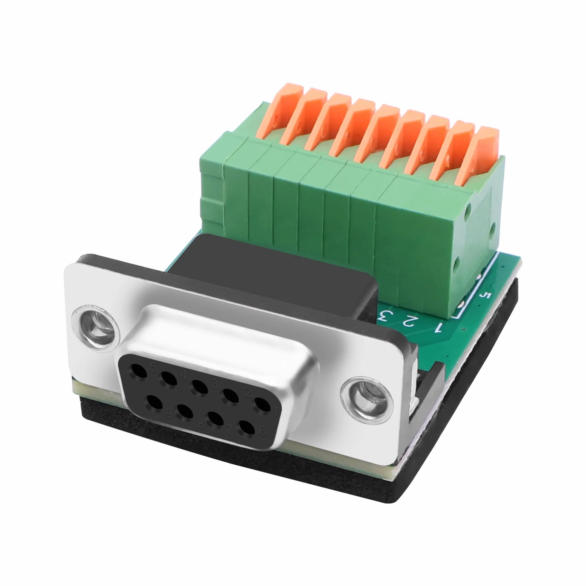 Adaptateur DB9 sans soudure RS232 D-SUB femelle vers connecteur à ressort 9 broches