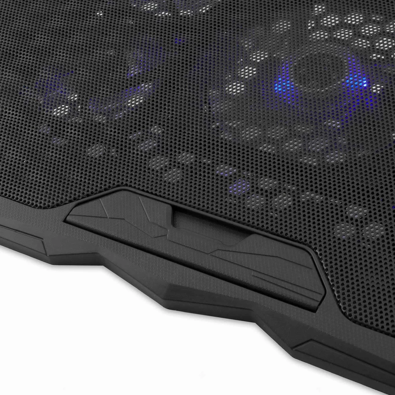 CoolBox Base de Refroidissement Portable 17,3" 5 Ventilateurs Silencieux LED Régulateur de Vitesse Support Réglable 4 Positions USB Noir