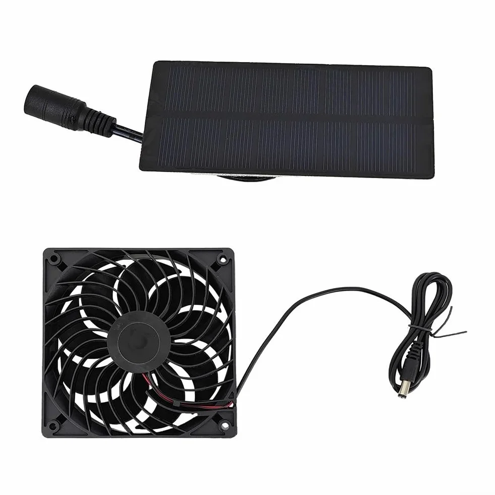 Kit de ventilateur et panneau solaire 100 W 12 V étanche