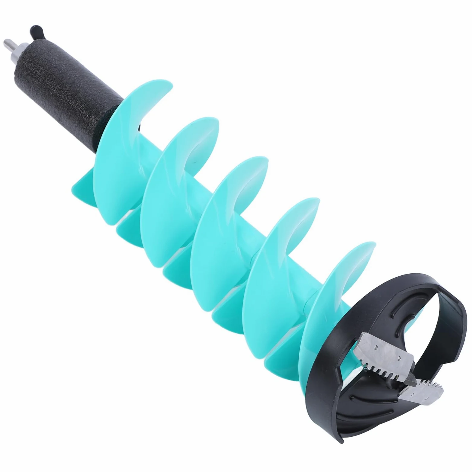 Foret à tarière pour pêche sur glace, 8 po x 28,7 po, nylon flottant | Lames de coupe en carbure pour percer des trous dans la glace avec une perceuse électrique