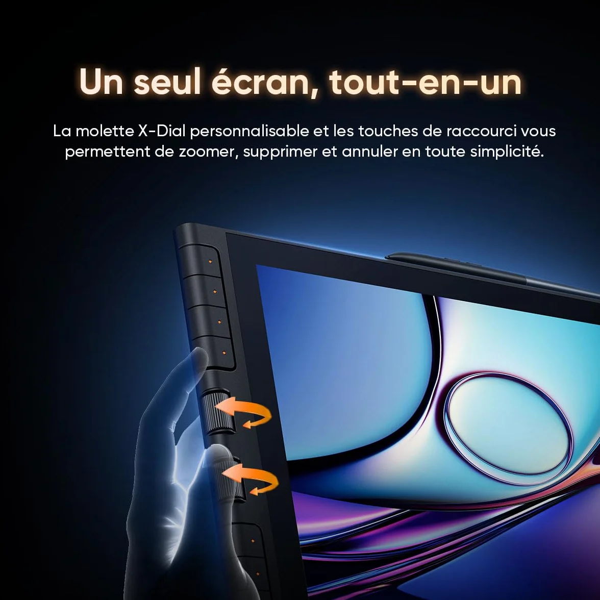 XPPen Artist 16 3rd (Édition 2026) Tablette Graphique Dessin Écran 15,4 Pouces avec Molette X-Dial, 8 Raccourcis, X4 Stylet à 16384 Niveaux