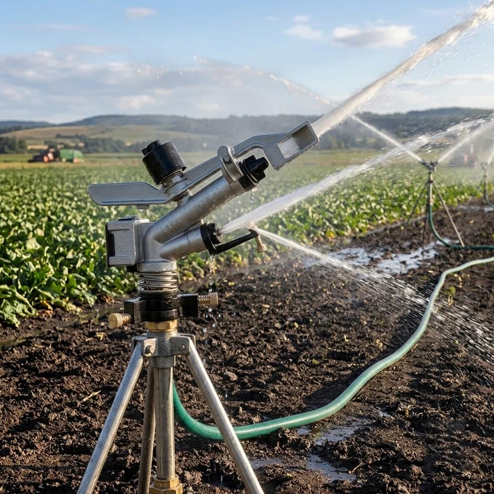 Suinga Arroseurs IBIS avec Angle de Pulvérisation Réglable, Filetage Femelle 1'', Portée de 13 à 23m pour Jardin, Pelouse et Irrigation Professionnelle, Gris
