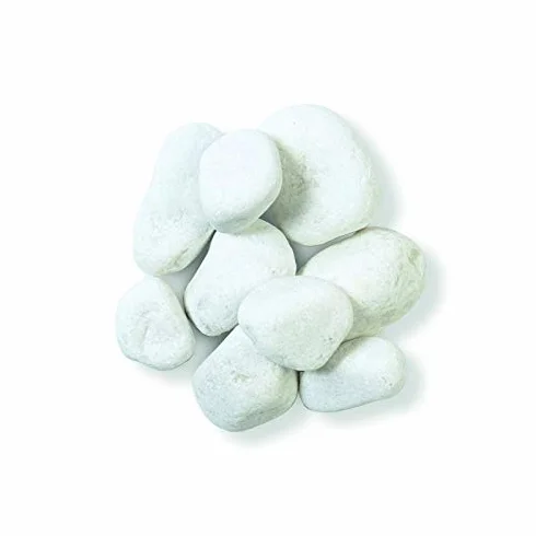 Galet Blanc Marbre Carrare 30/60 mm - Sac 25 kg