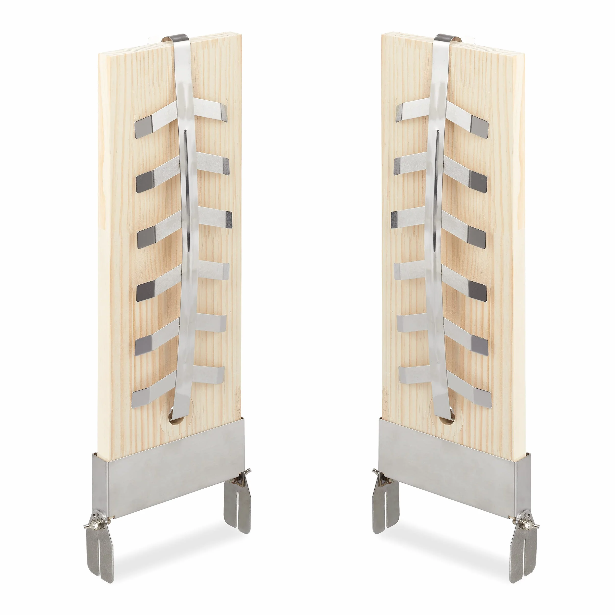 Planche à Saumon en Bois de Cèdre Lot de 2, 55 x 20 cm, avec Support pour Grillades