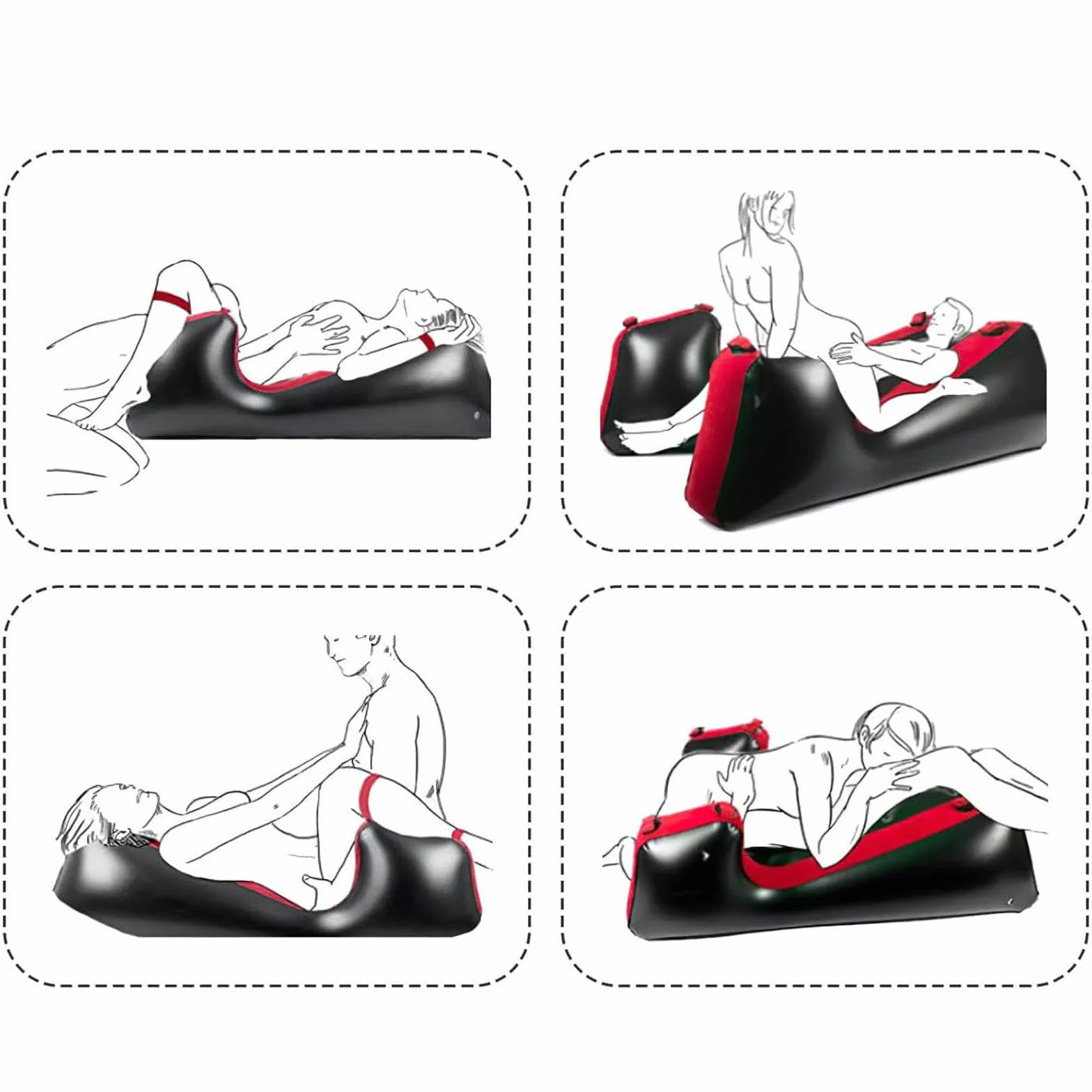 Canapé Gonflable Fauteuil inclinable, utilisable en Position Assise ou allongée
