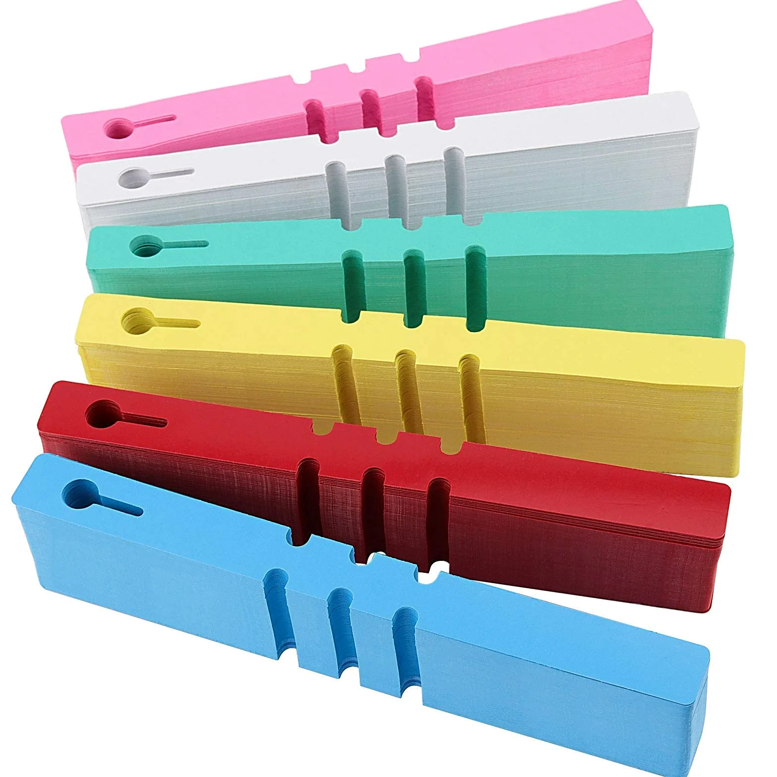 ZOENHOU Lot de 1200 étiquettes en plastique pour plantes - 6 couleurs - Réglables - À enrouler autour des plantes - Pour jardin